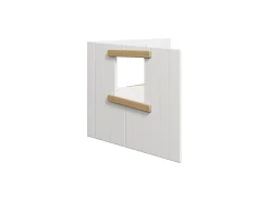 Baumhaus-Bettenfronten, Fensterrahmen aus Holz