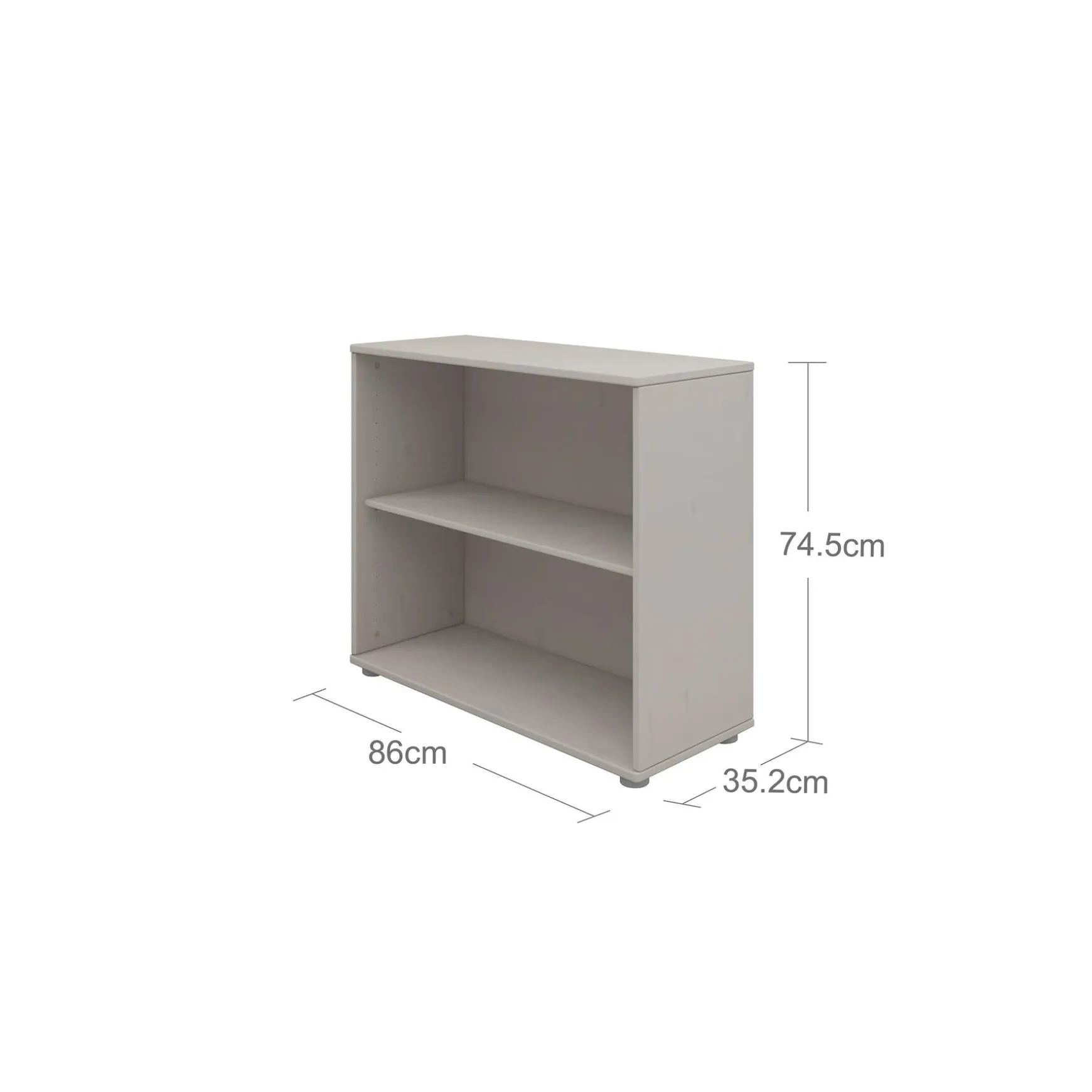 Bücherregal mit 1 Boden