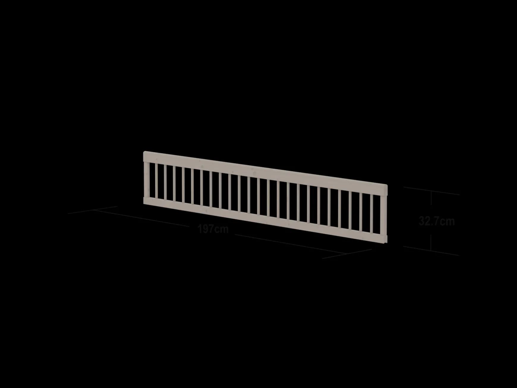 Classic Absturzsicherung mit Streben, 200cm