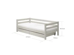 Einzelbett mit 2 Schubladen