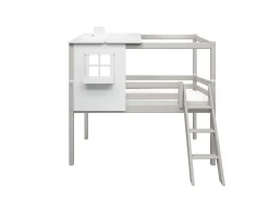 Halbhohes Bett mit 1/2 Classic-Haus