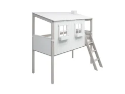 Halbhohes Bett mit Classic-Haus