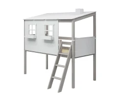 Halbhohes Bett mit Classic-Haus