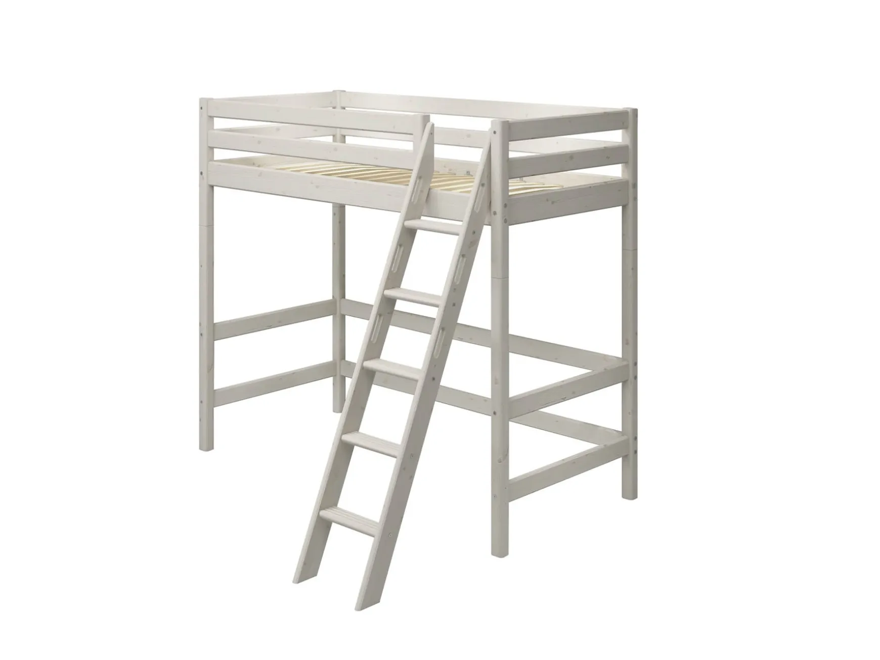 Hochbett mit Schrägleiter