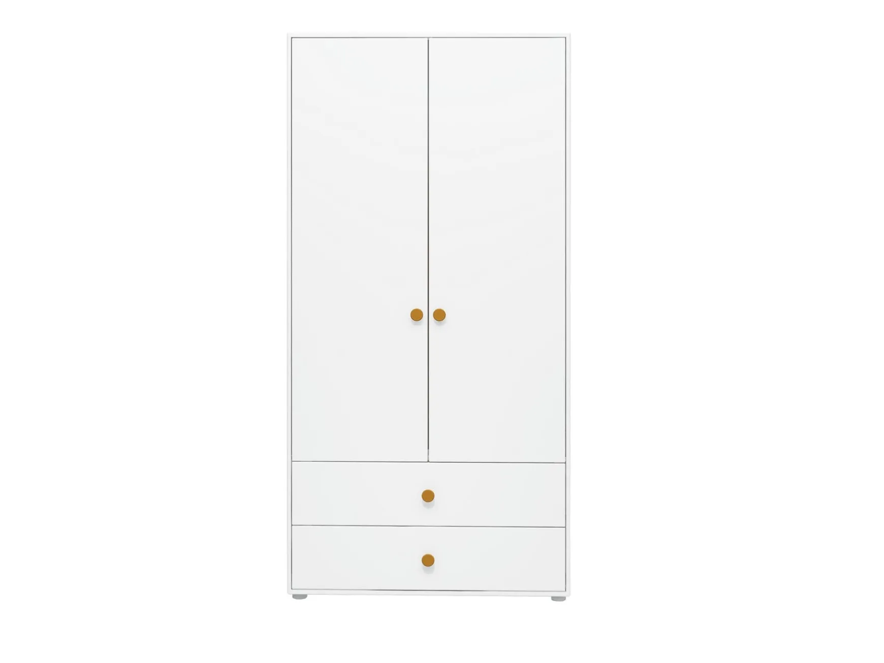 Kleiderschrank, 2 Türen + 2 Schubladen