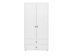 Kleiderschrank, 2 Türen + 2 Schubladen