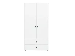 Kleiderschrank, 2 Türen + 2 Schubladen