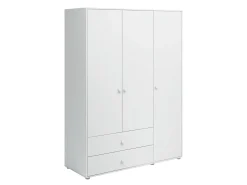 Kleiderschrank, 3 Türen + 2 Schubladen