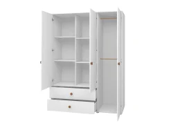 Kleiderschrank, 3 Türen + 2 Schubladen