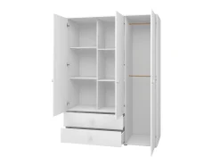 Kleiderschrank, 3 Türen + 2 Schubladen
