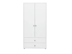 Kleiderschrank, 2 Türen + 2 Schubladen
