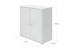 Mini Bücherregal, 2 Türen