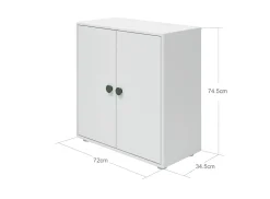 Mini Bücherregal, 2 Türen