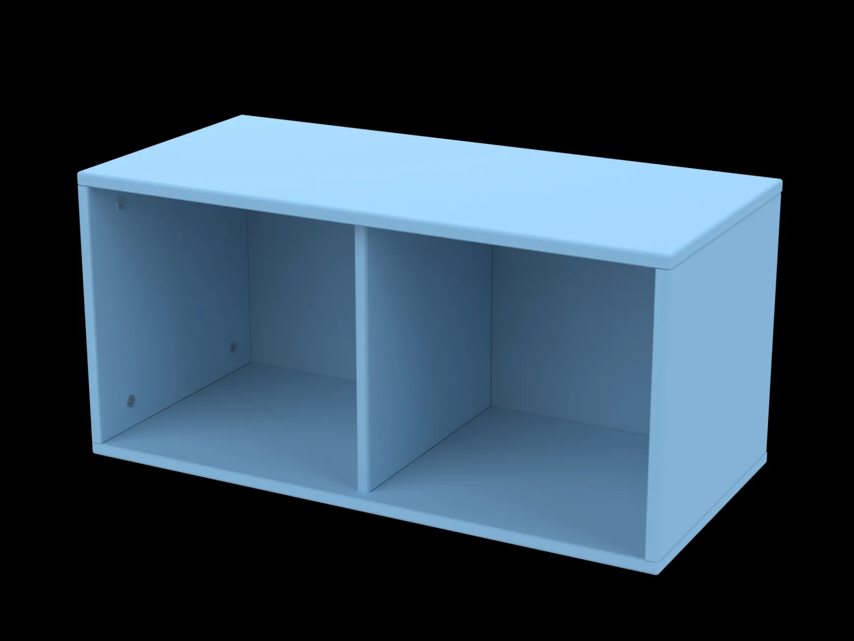 ROOMIE Bücherregal, 72 cm, MDF, Blue Skies