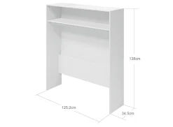 Schreibtisch-Überbau, niedrig