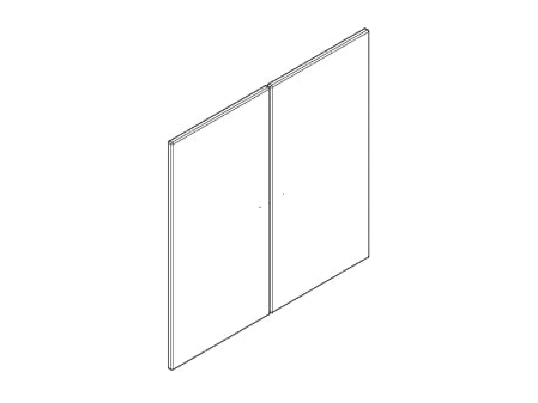 Tür für Schrank oder Regal 2 Stück - Roomie