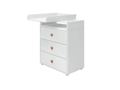 Wickeltisch, 3 Schubladen